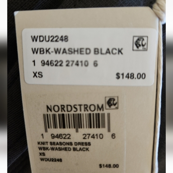 NWT Faherty Seasons Knit Long Sleeve Organic Cotton Shirt Dress Lagenlook Sz XS - Picture 4 of 16